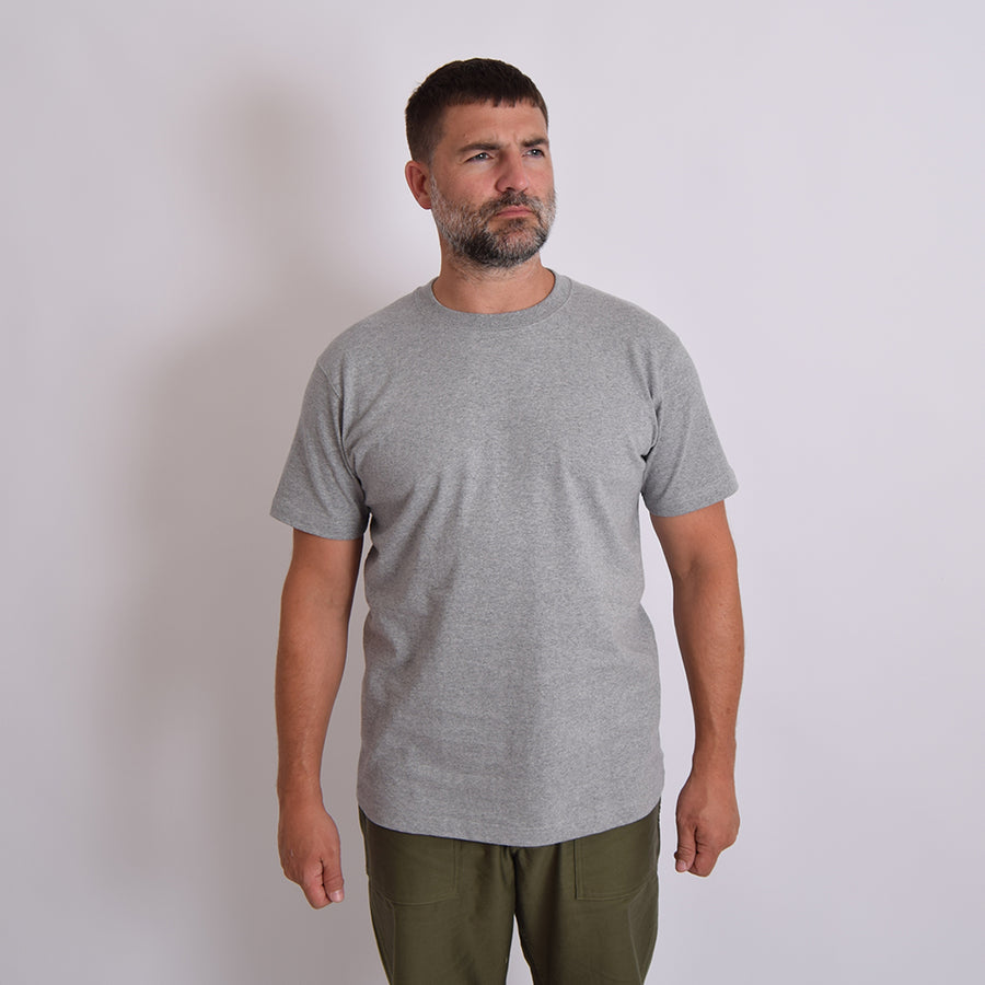 Bronson Grey 9oz Heavyweight US Cotton Tubular Tee