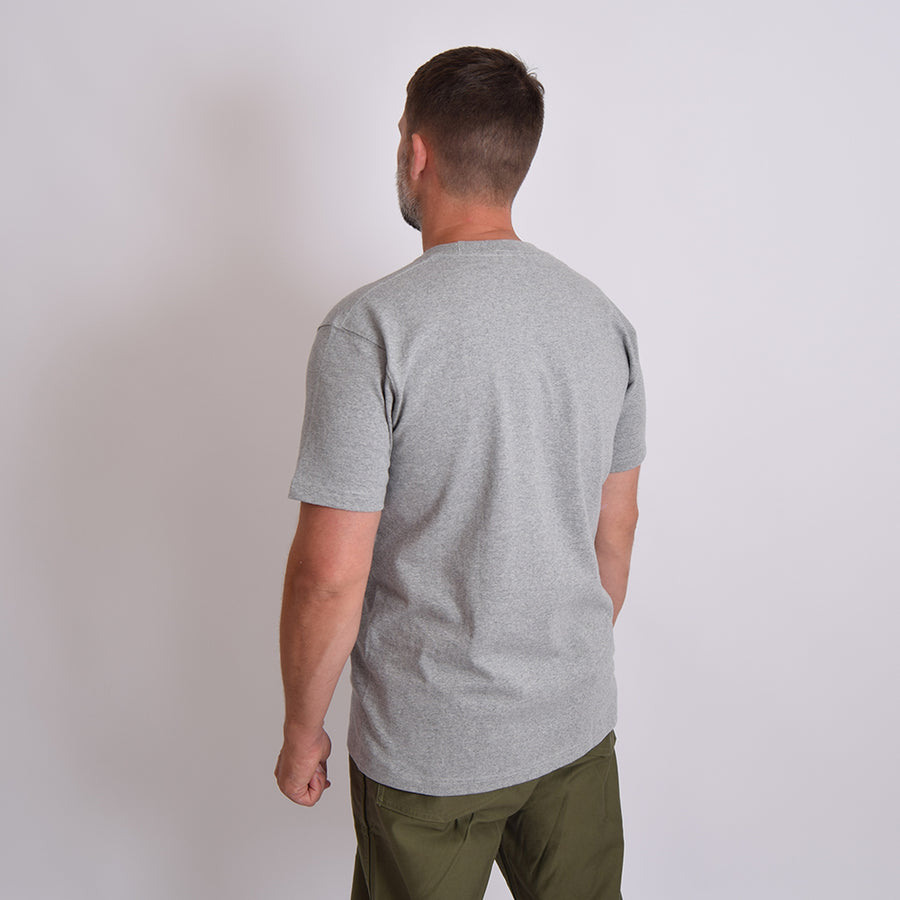 Bronson Grey 9oz Heavyweight US Cotton Tubular Tee