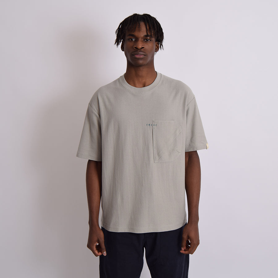 TMCAZ Stone Grey Short Sleeve 3-D Dual Pocket Tee