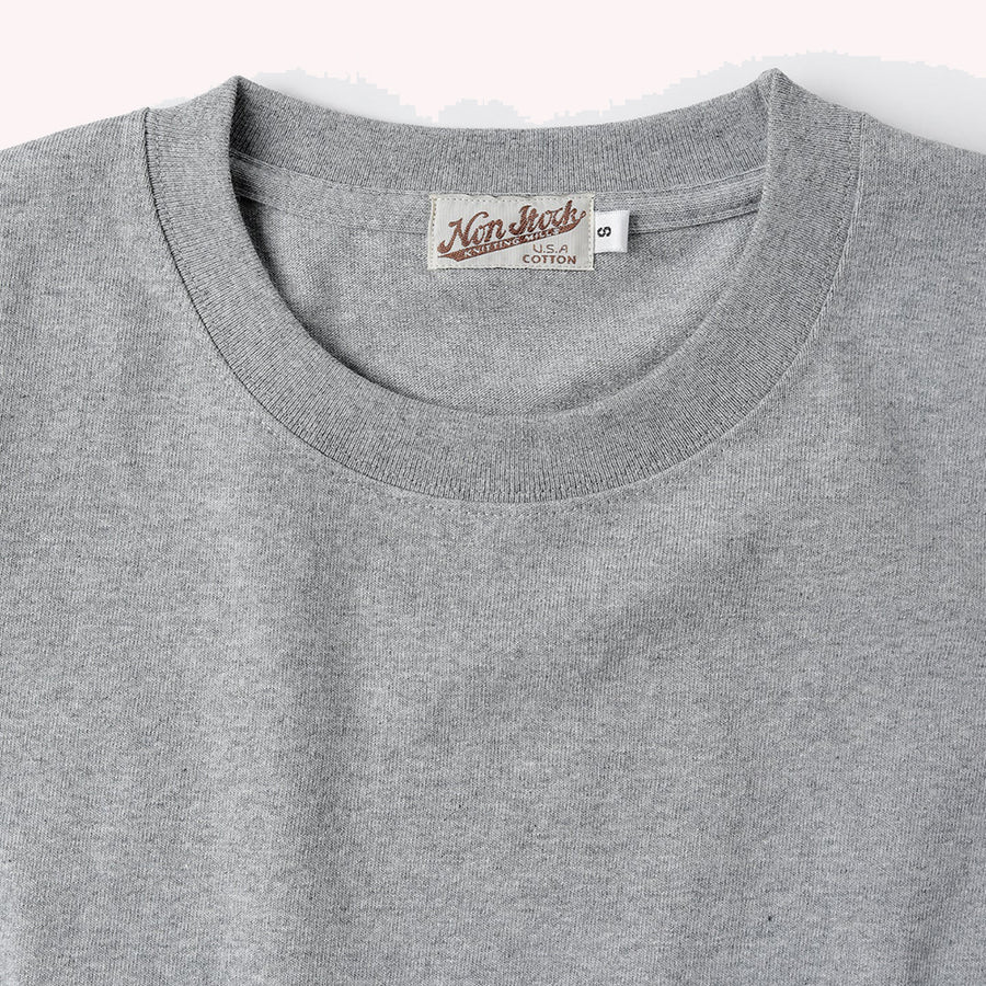 Bronson Grey 9oz Heavyweight US Cotton Tubular Tee