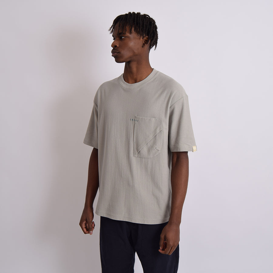 TMCAZ Stone Grey Short Sleeve 3-D Dual Pocket Tee