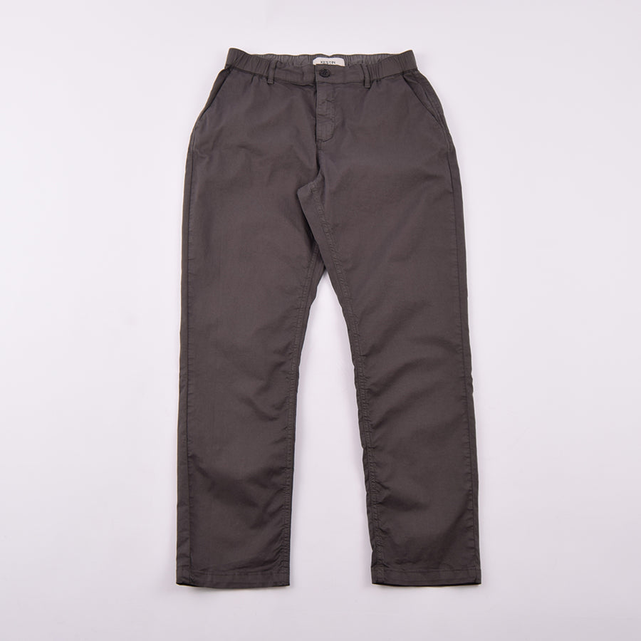 Kestin Charcoal Cotton Twill Inverness Pants
