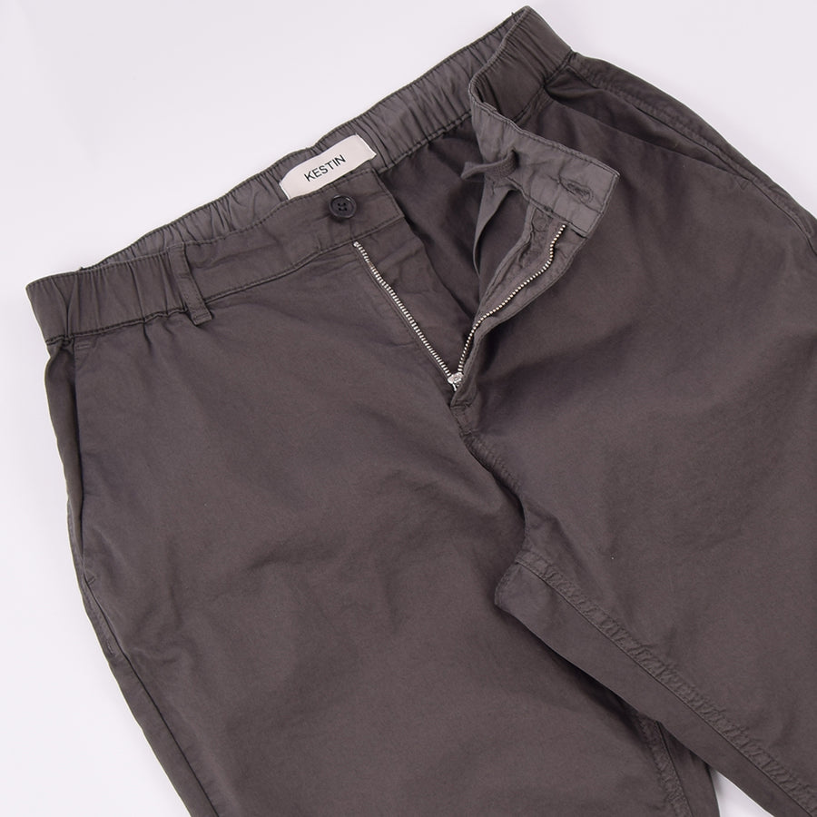 Kestin Charcoal Cotton Twill Inverness Pants