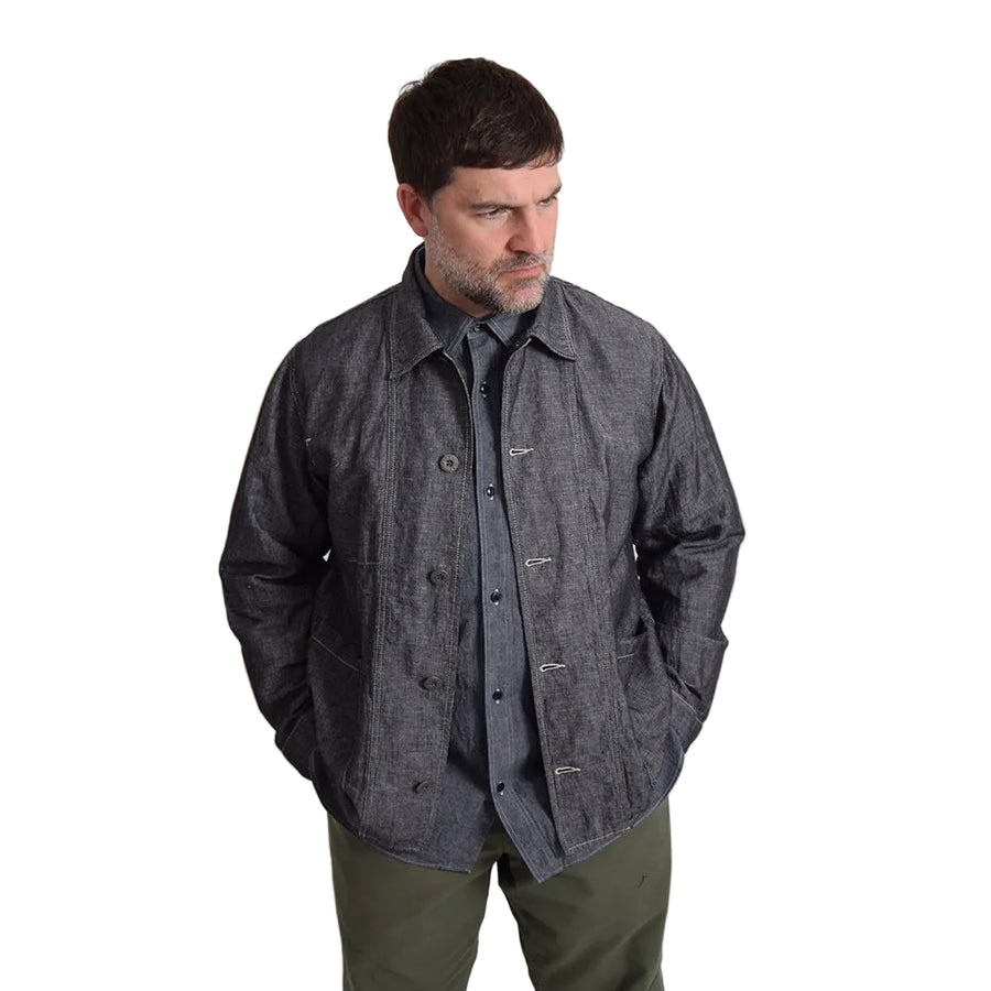 Nigel Cabourn Lybro Linen Denim Chore Jacket – Rivet Clothing Store