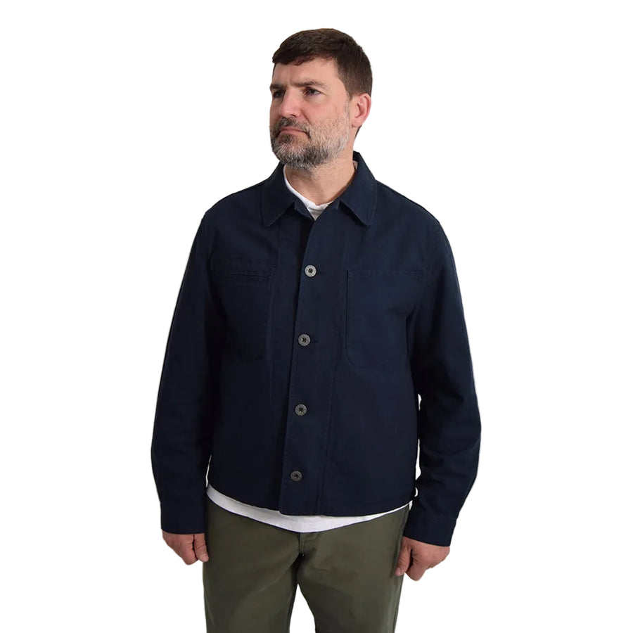Nigel Cabourn Lybro Navy Short Angled Duck Canvas Jacket – Rivet