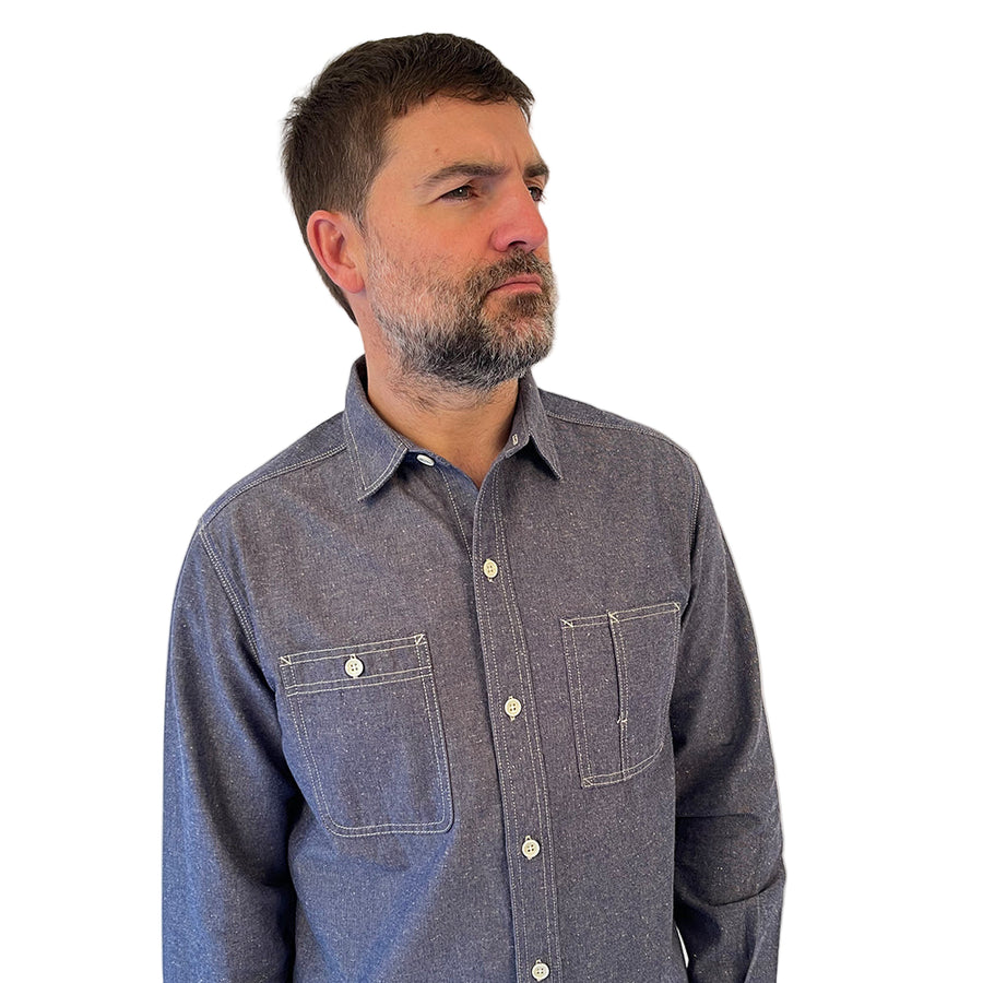 Nigel Cabourn Lybro Japanese Chambray Work Shirt