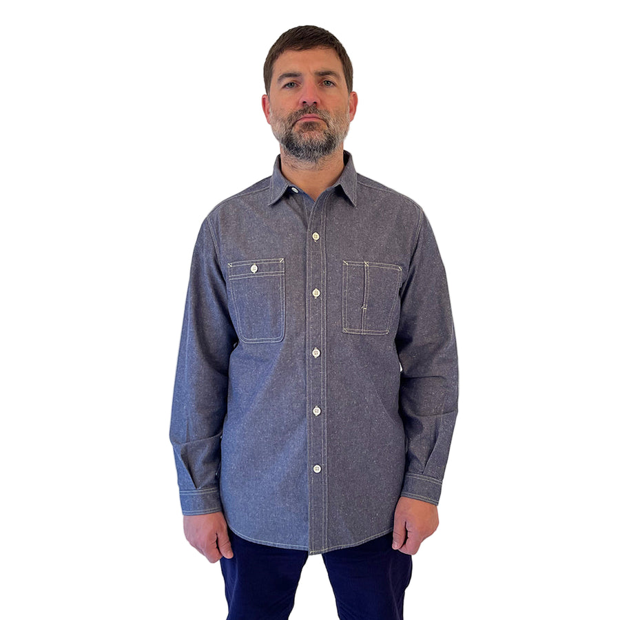 Nigel Cabourn Lybro Japanese Chambray Work Shirt