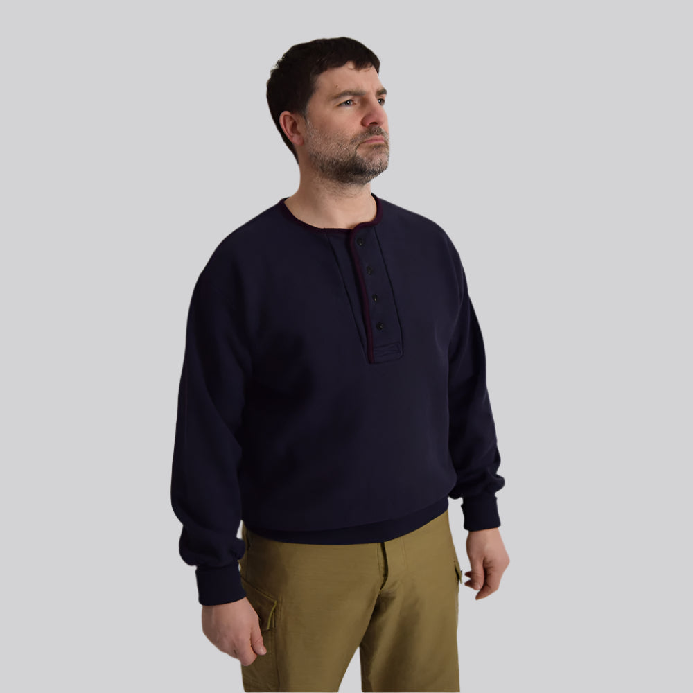 GYPSY & SONS ジャージ ネイビー ALASKA Gypsy&sons “CHEER HALF ZIP JERSEY” - TRIBECA（トライベカ