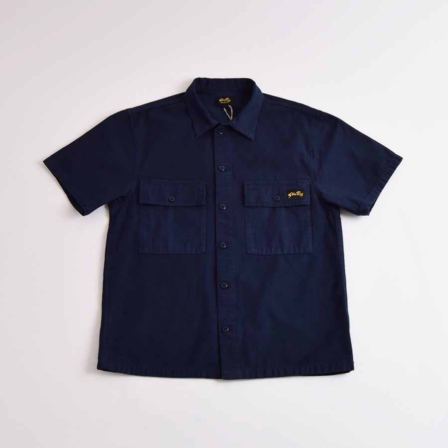 Stan Ray Navy Cotton Sateen Short Sleeve CPO Shirt