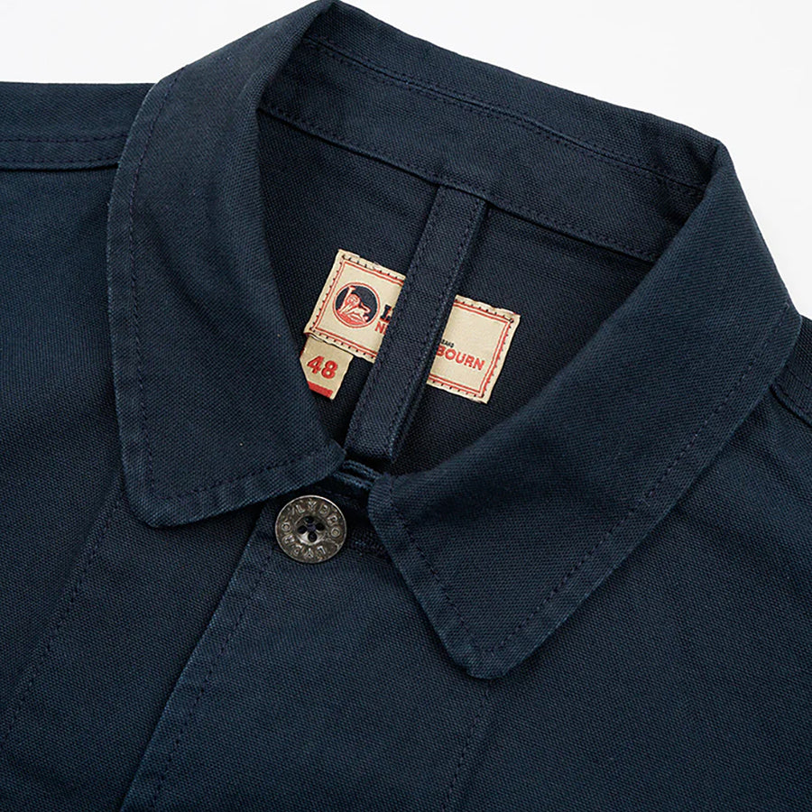 【美品】Nigel Cabourn ウールカーディガン 48 ダークネイビー薄手 Nigel Cabourn Lybro Navy Short Angled Duck Canvas Jacket – Rivet