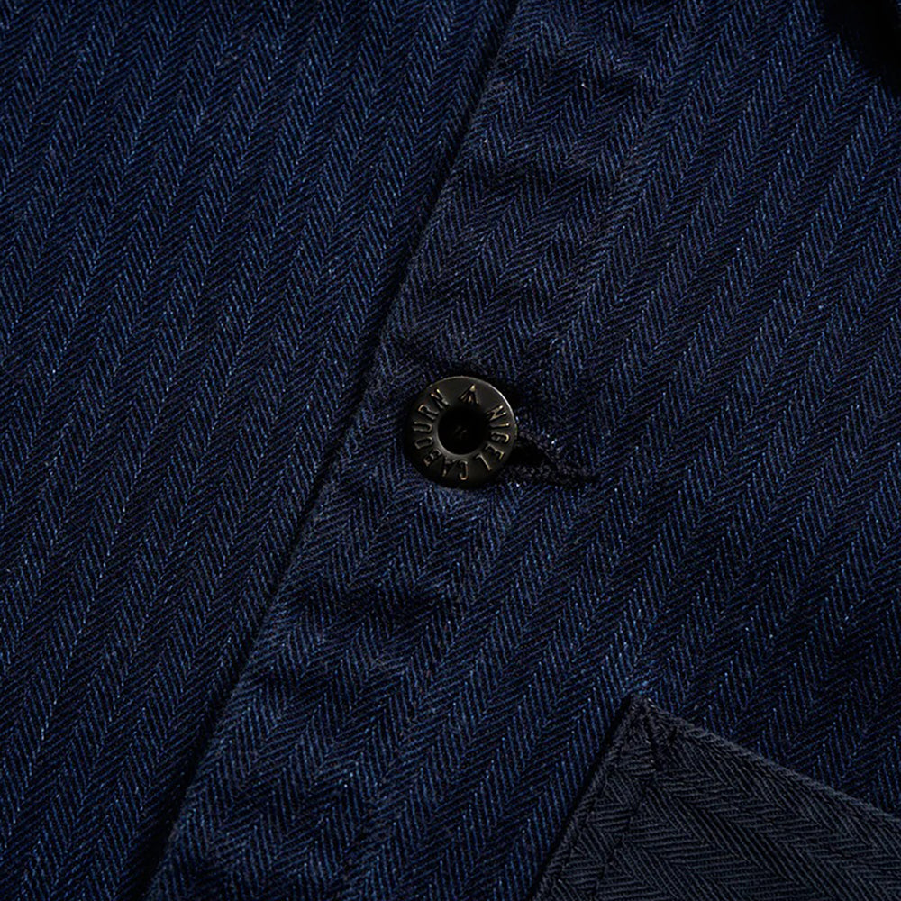 Nigel Cabourn Indigo USMC Herringbone Chore Jacket – Rivet