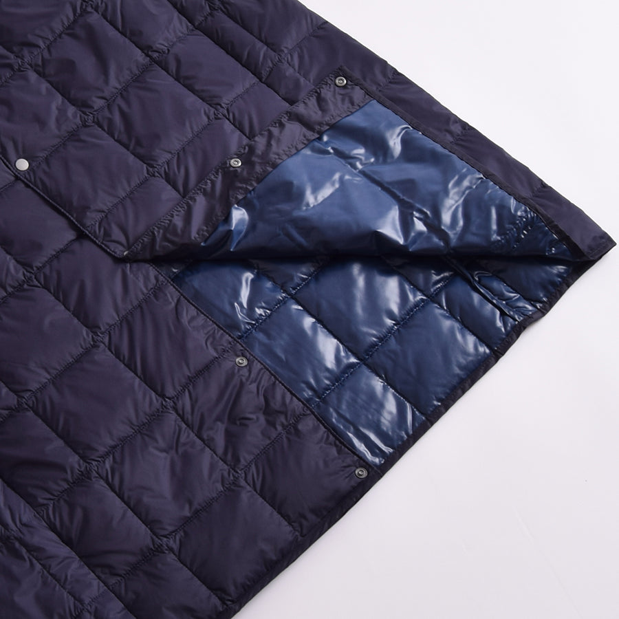 Taion Navy V Neck Down Vest