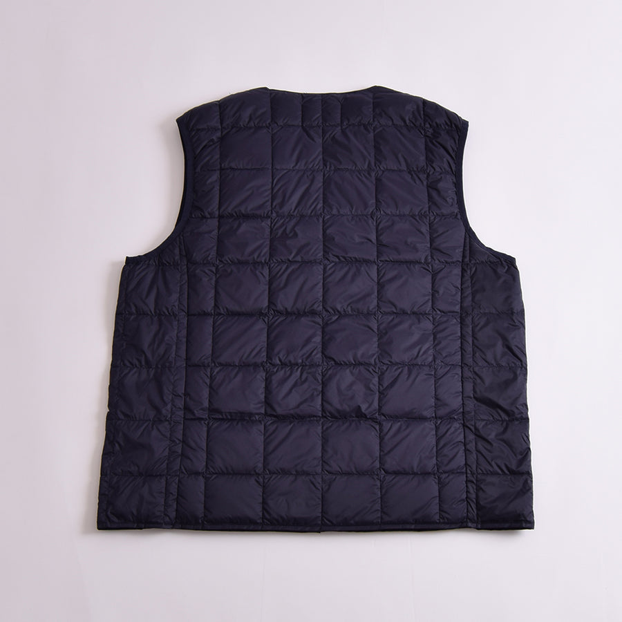 Taion Navy V Neck Down Vest