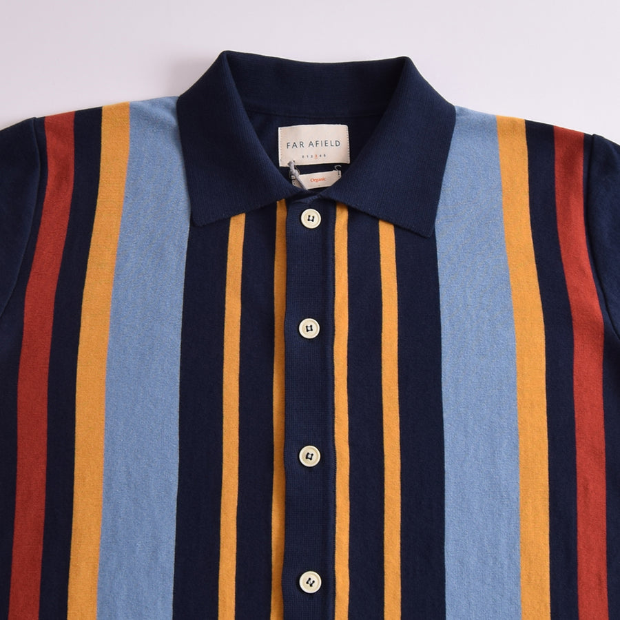 Far Afield Navy Picchi Stripe Velzy Cardigan