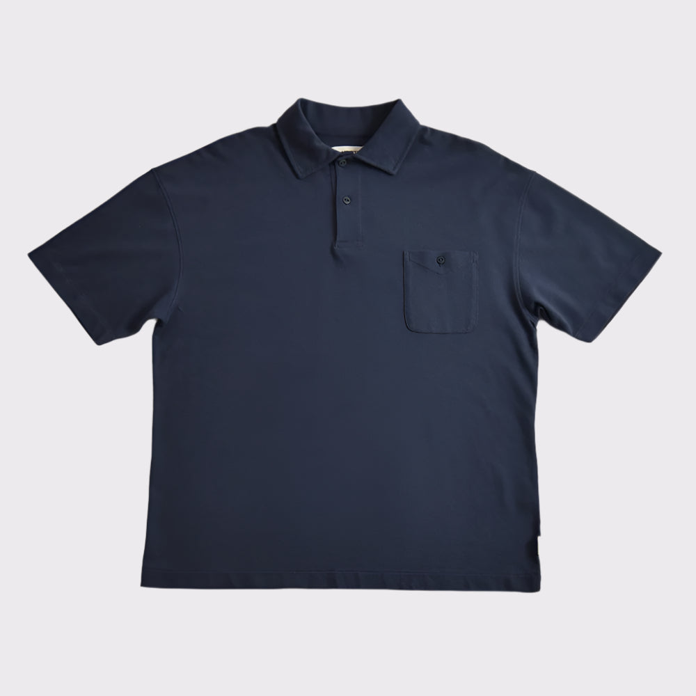 ●RSSC● RIVET GEOMERTIC HALF SHIRT - NAVY / unisex ○RSSC○ RIVET GEOMERTIC HALF SHIRT - NAVY / unisex