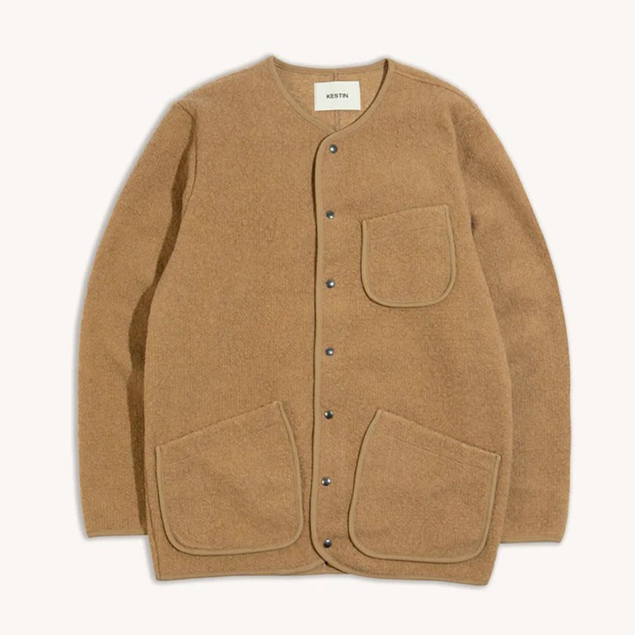 Kestin Camel Italian Wool Neist Cardiagn
