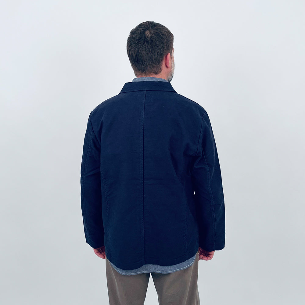 Nigel Cabourn Dark Navy Moleskin Work Suit Jacket – Rivet Clothing