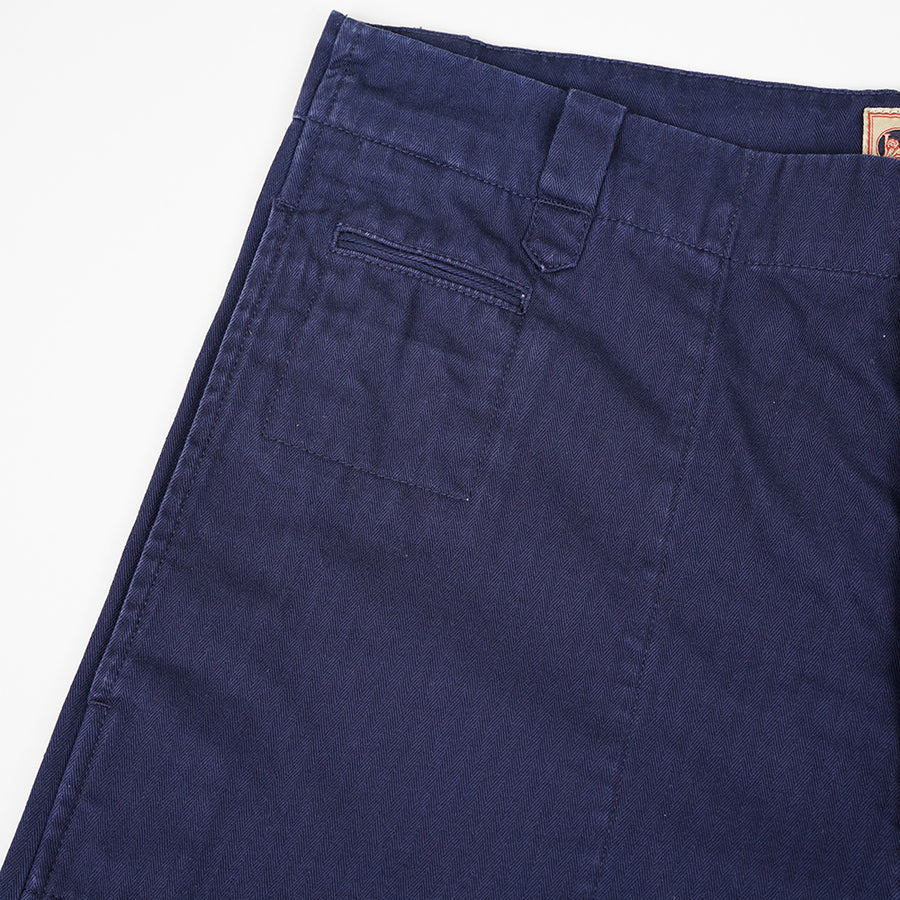 Nigel Cabourn Lybro Dark Navy Herringbone Chore Pants (Pre-Order)
