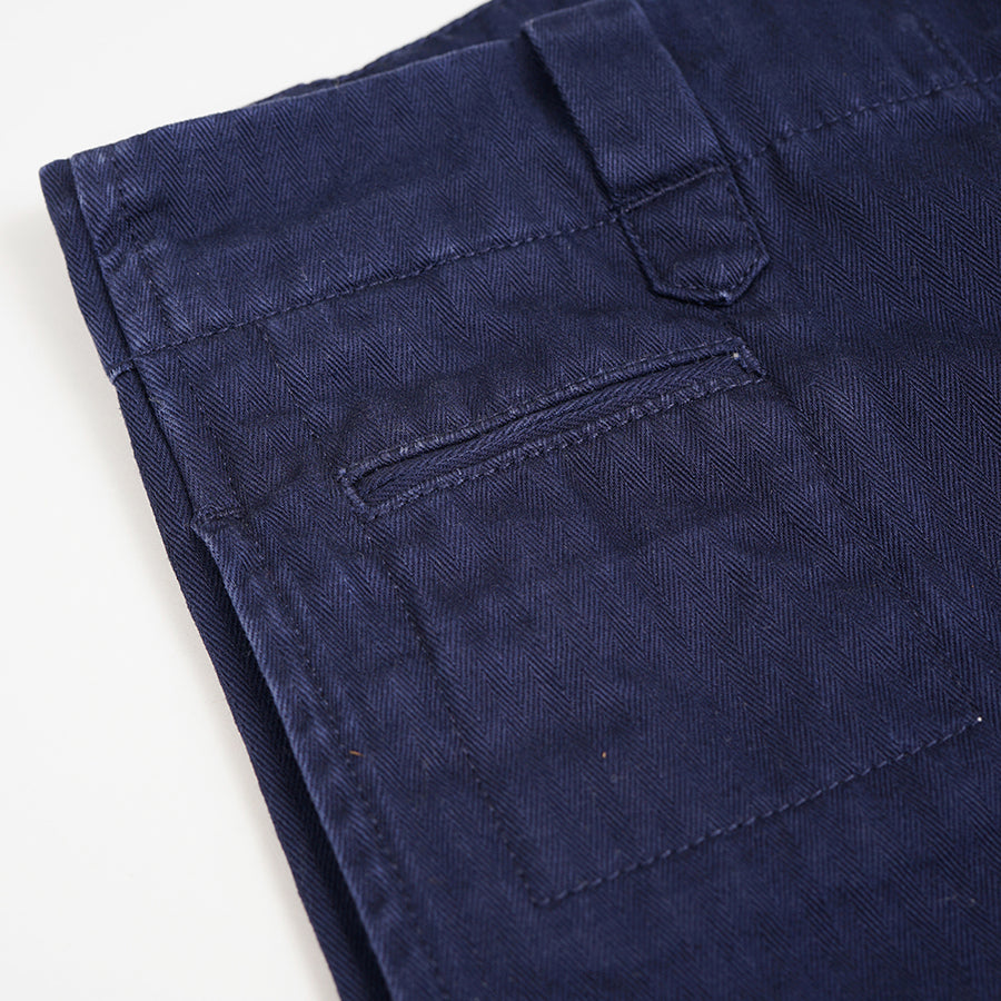 Nigel Cabourn Lybro Dark Navy Herringbone Chore Pants (Pre-Order)