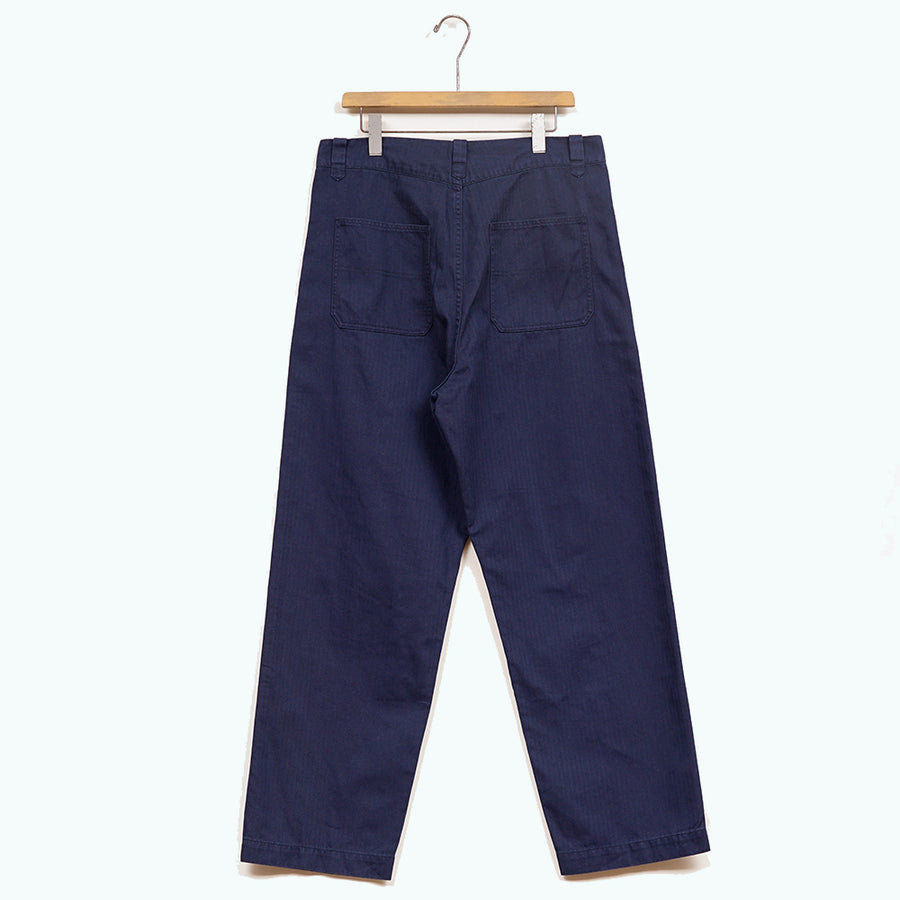 Nigel Cabourn Lybro Dark Navy Herringbone Chore Pants (Pre-Order)