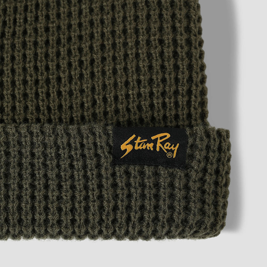 Stan Ray Olive Waffle Knit Beanie