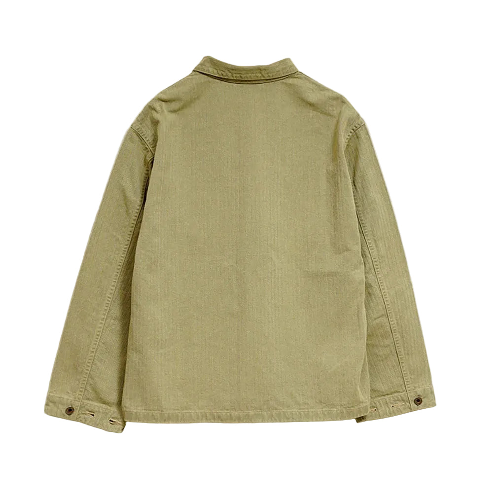 Nigel Cabourn Green USMC Herringbone Chore Jacket – Rivet Clothing
