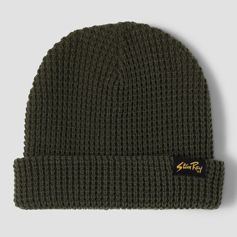 Stan Ray Olive Waffle Knit Beanie