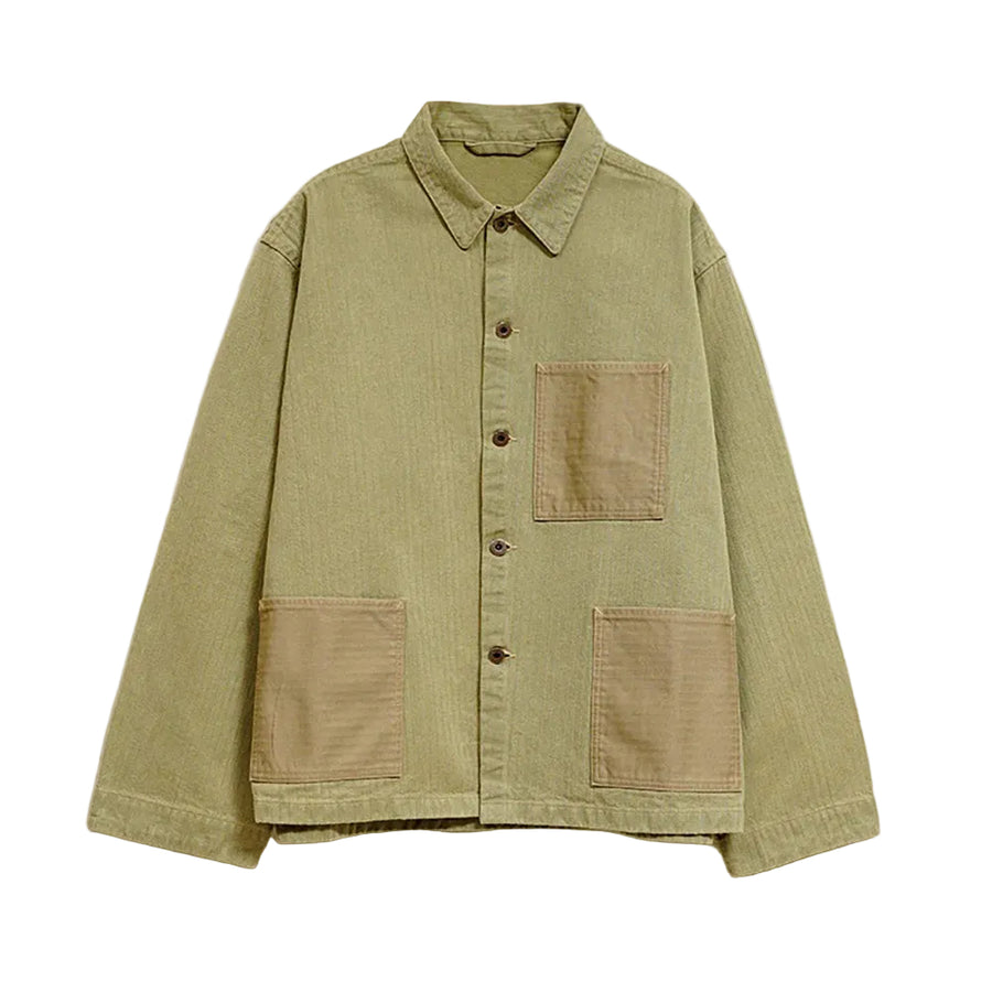 Nigel Cabourn Green USMC Herringbone Chore Jacket – Rivet Clothing