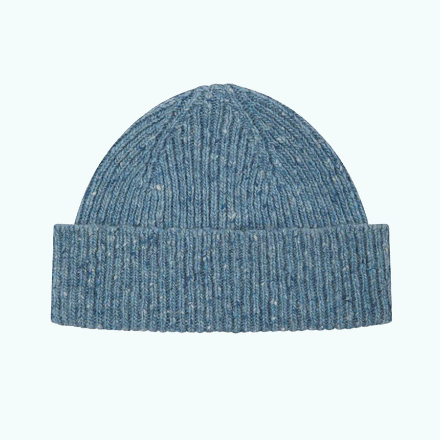 Uskees Powder Blue Speckled Donegal Wool Hat