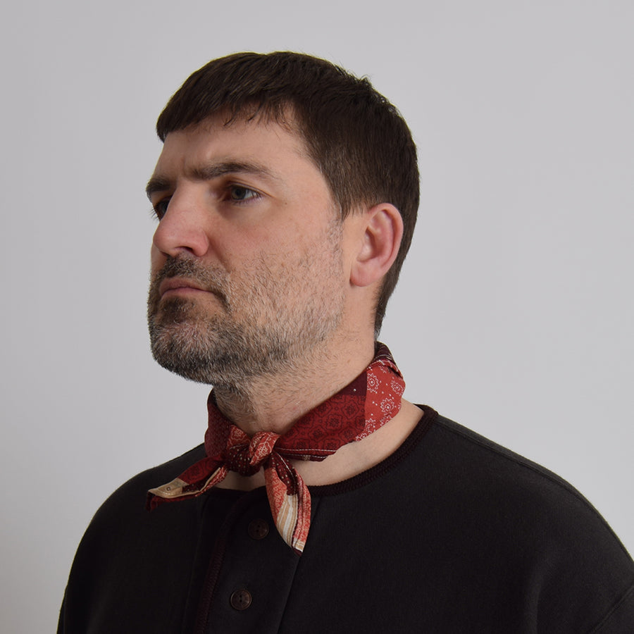 Gypsy & Sons Red Patchwork Bandana Scarf