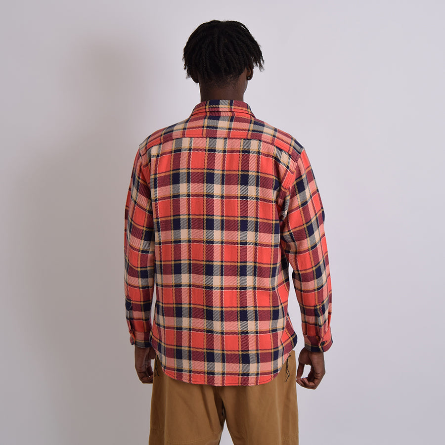 Houston Red & Navy Check Work Shirt