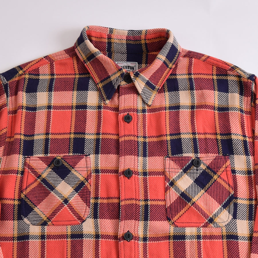 Houston Red & Navy Check Work Shirt