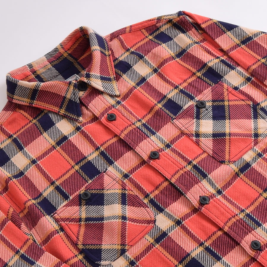 Houston Red & Navy Check Work Shirt