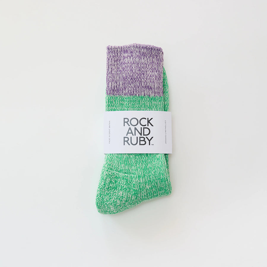 Rock And Ruby Ollie Emerald Cotton Socks