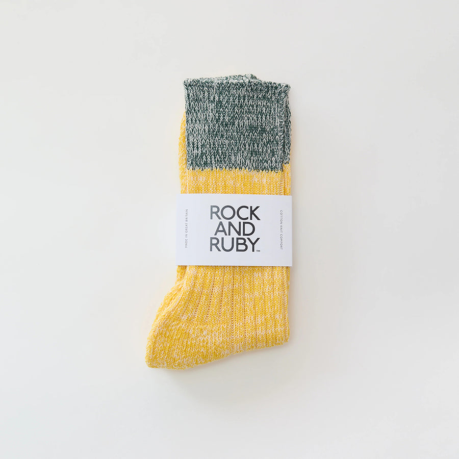 Rock And Ruby Ollie Lemon Cotton Socks