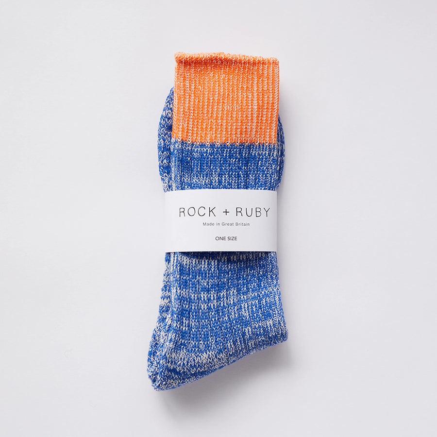 Rock And Ruby Ollie Royal Blue Cotton Socks