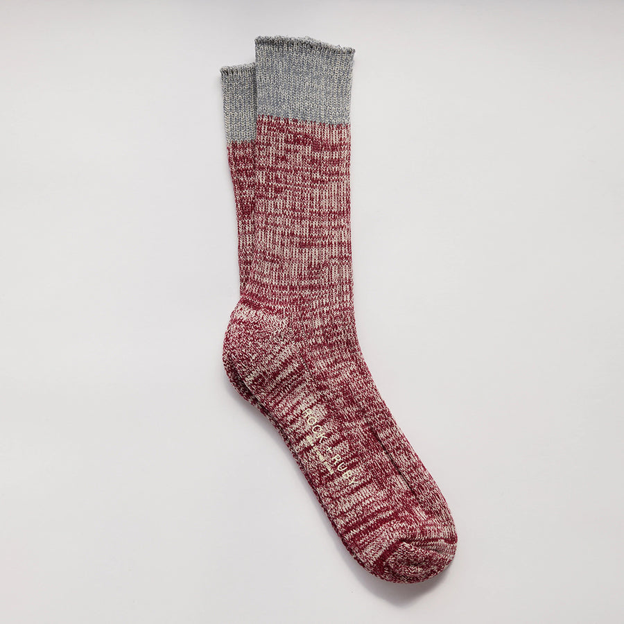 Rock And Ruby Ollie Burgundy Cotton Socks