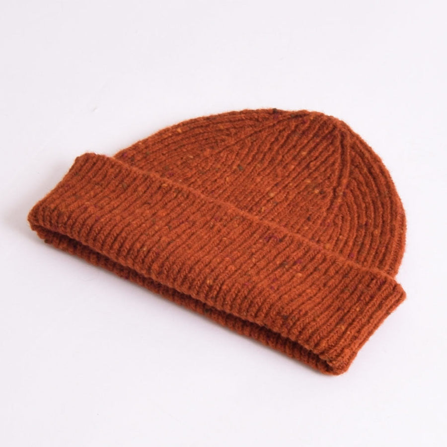 Uskees Burnt Orange Speckled Donegal Wool Hat