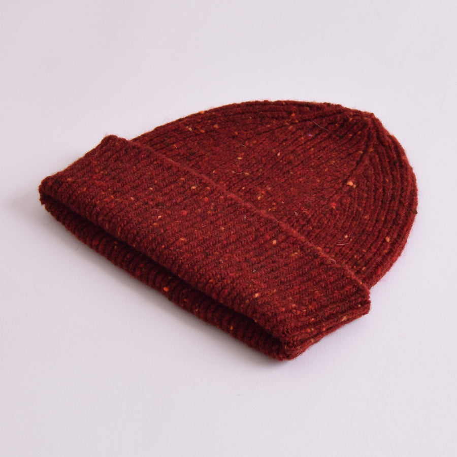 Uskees Merlot Speckled Donegal Wool Hat
