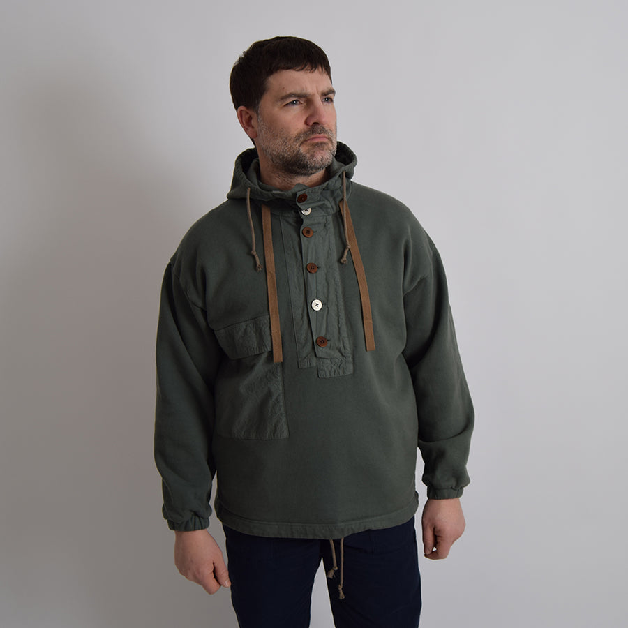 Gypsy & Sons Sage Green Himalaya Sweatshirt Jacket