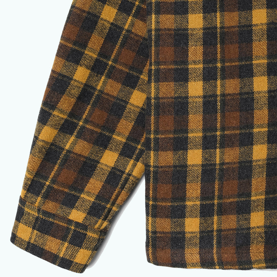 Stan Ray Acorn Plaid Cotton Flannel Zip Shirt
