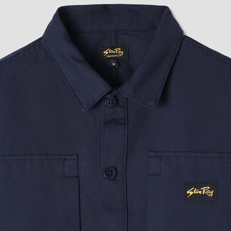 Stan Ray Navy Bedford Cord Painters Pop Over Shirt