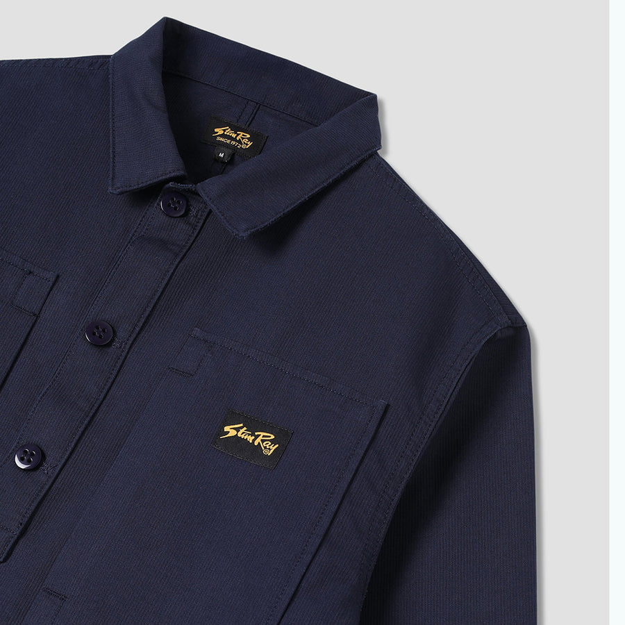 Stan Ray Navy Bedford Cord Painters Pop Over Shirt