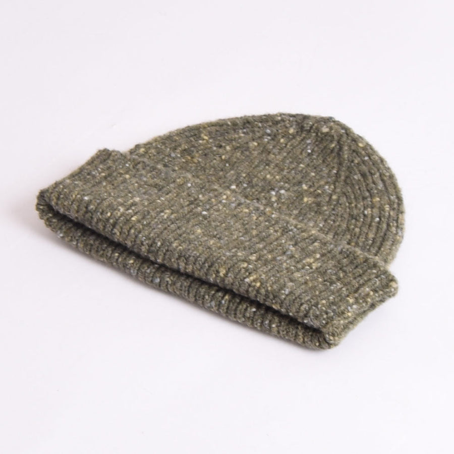 Uskees Army Green Speckled Donegal Wool Hat