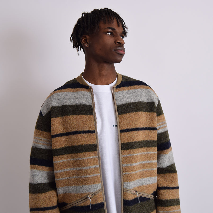 Kestin Striped Wool Dreghorn British Army Fleece