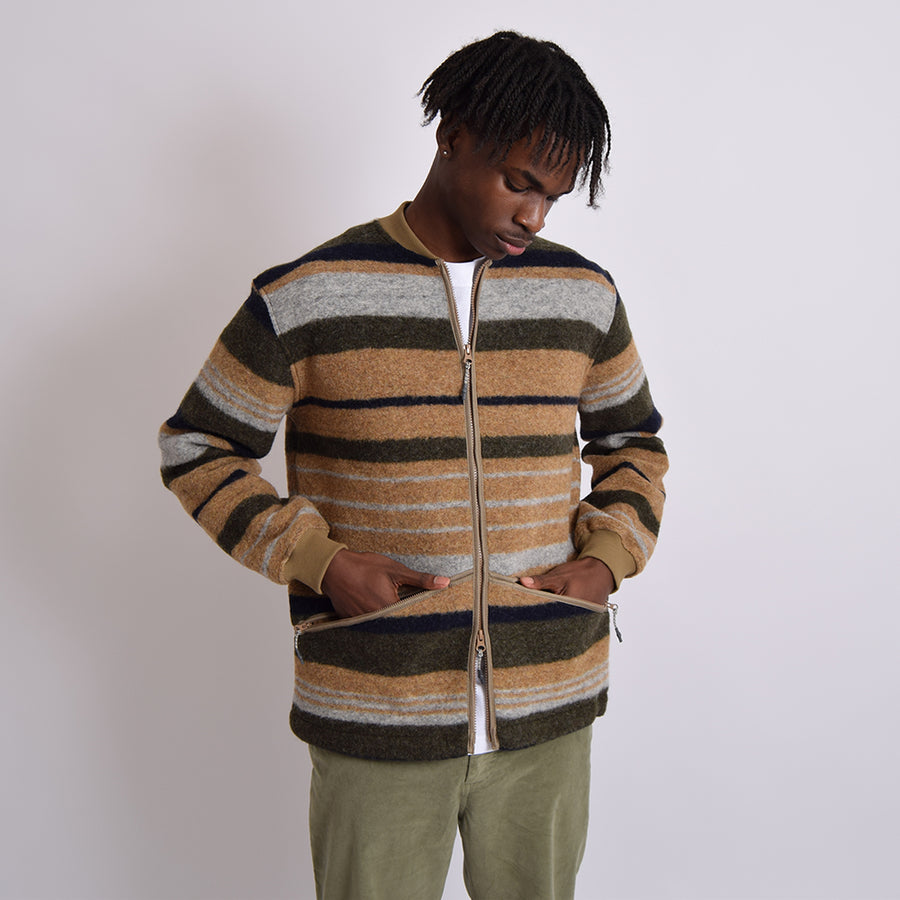 Kestin Striped Wool Dreghorn British Army Fleece