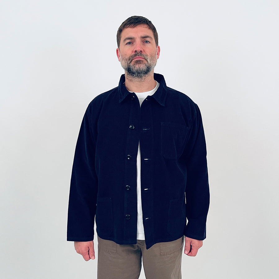 Uskees Deep Indigo Corduroy Overshirt