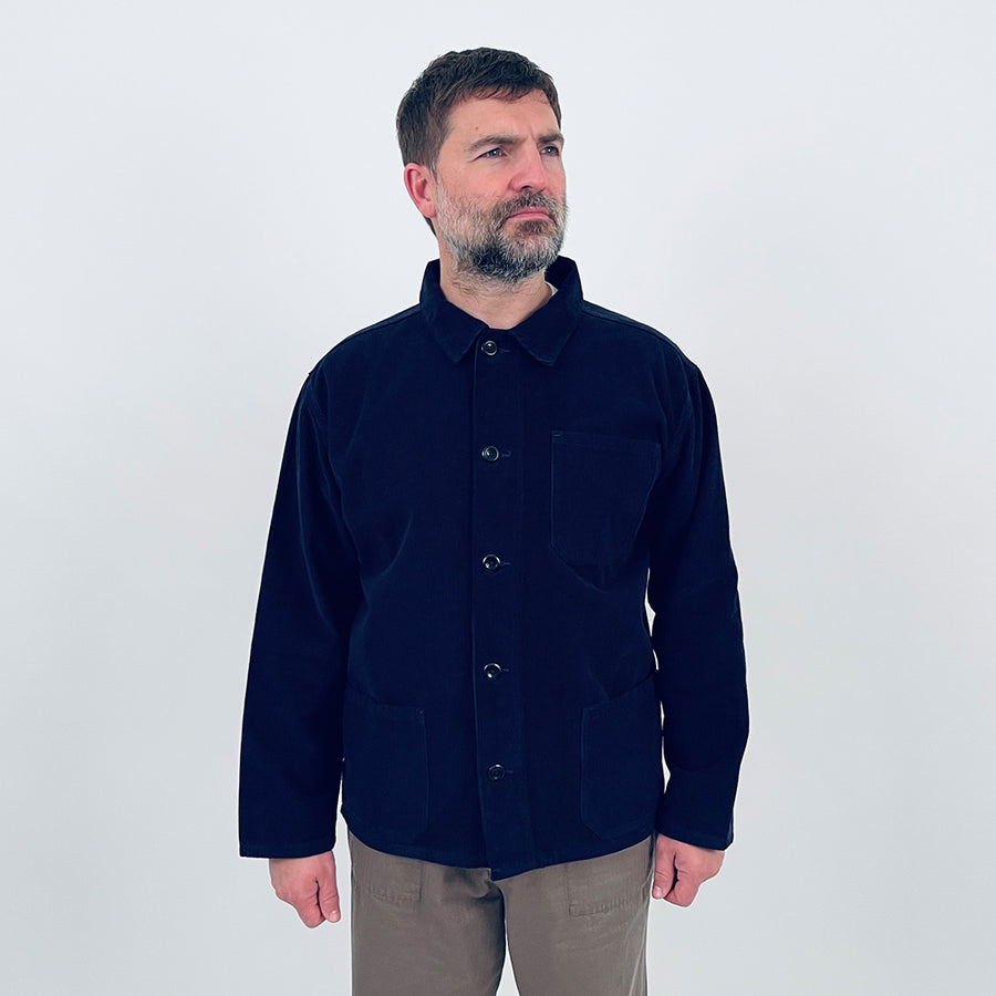 Uskees Deep Indigo Corduroy Overshirt