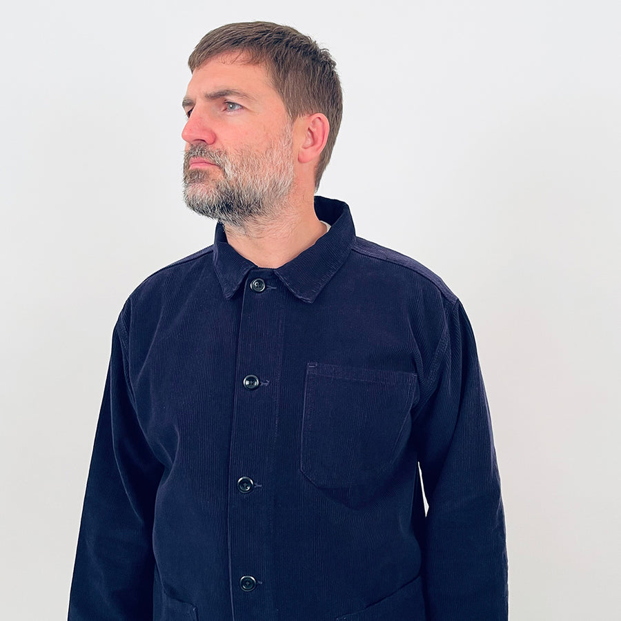 Uskees Deep Indigo Corduroy Overshirt
