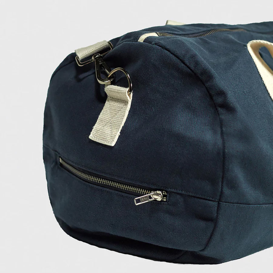 Uskees Blueberry Cotton Drill Barrel Bag